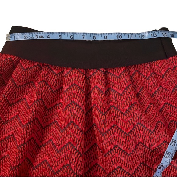 Etro Pink and Red Smocked Skater Mini Skirt - Picture 6 of 6